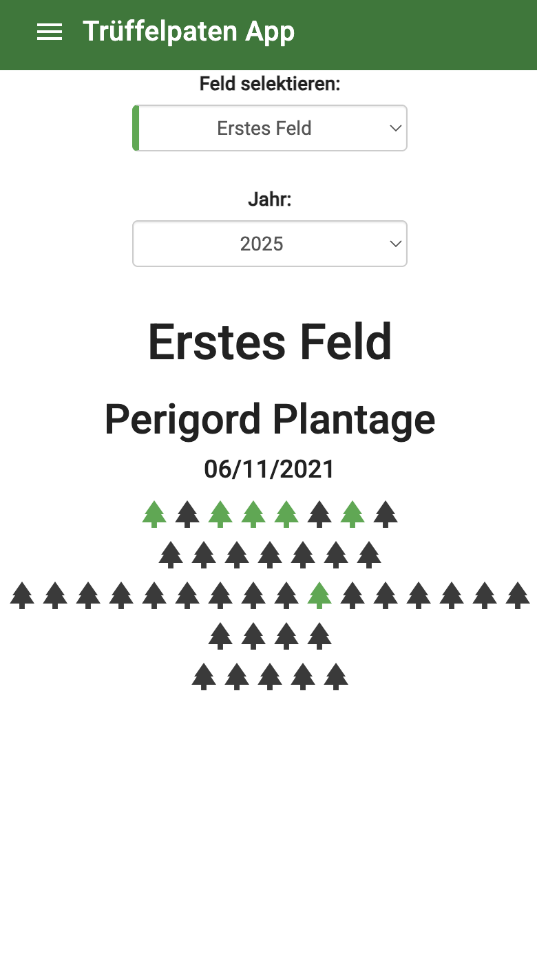 Trüffelpaten-App Screenshot